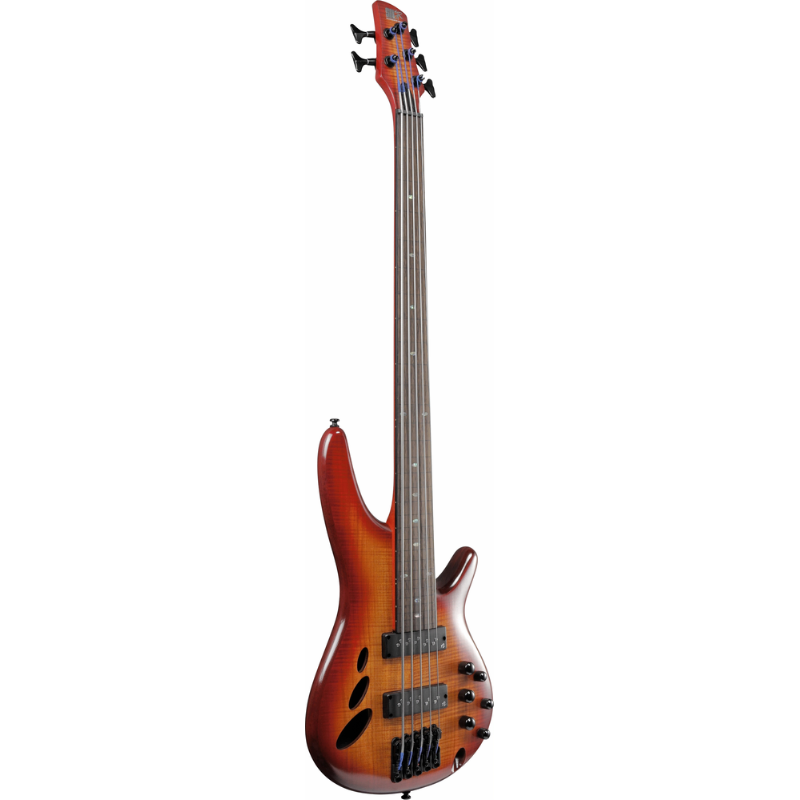 Ibanez SRD905F BTL Electric Bass with Panga Panga Fingerboard and Semi-Hollow Construction — view 3