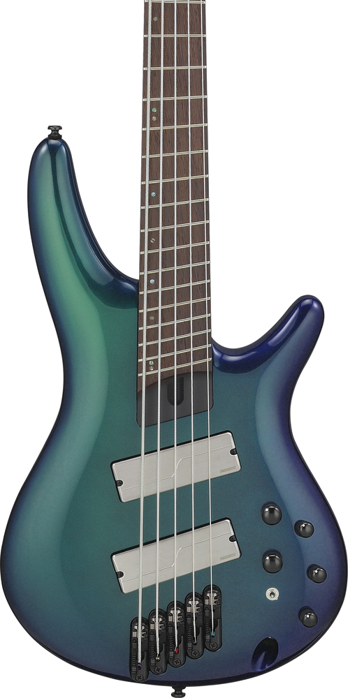 Ibanez SRMS725BCM Bass Guitar 5-String Multi-Scale Blue Chameleon — view 3