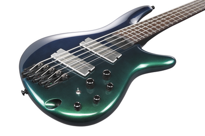 Ibanez SRMS725BCM Bass Guitar 5-String Multi-Scale Blue Chameleon — view 4