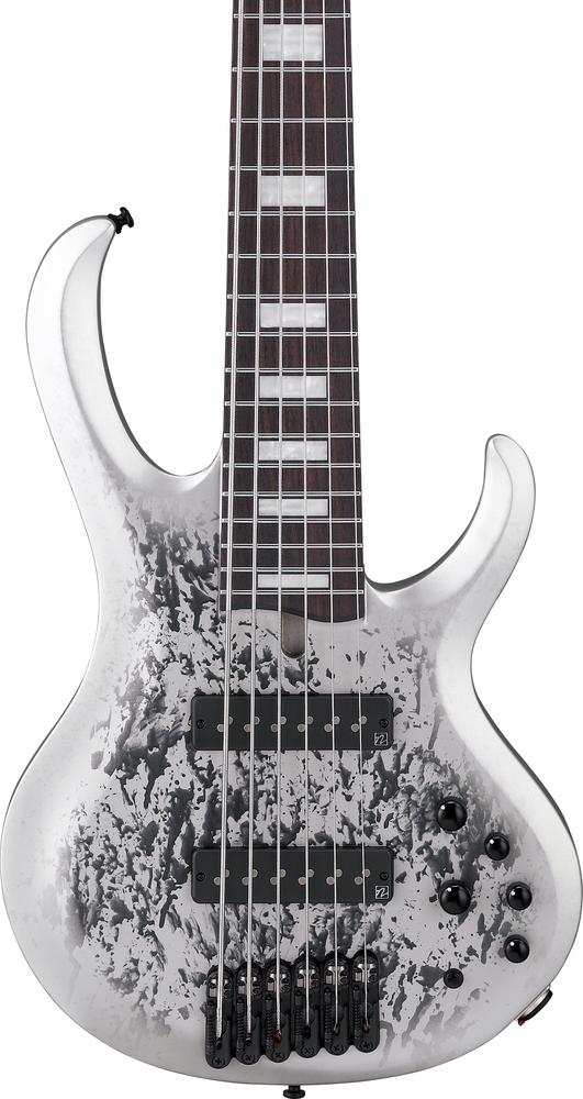 Ibanez BTB25TH6SLM Bass Guitar 6-String Silver Blizzard Matte — view 4