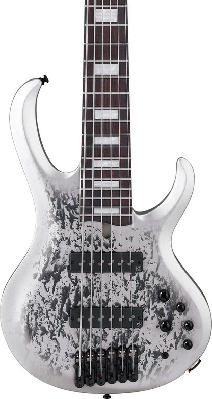 Ibanez BTB25TH6SLM Bass Guitar 6-String Silver Blizzard Matte — view 4