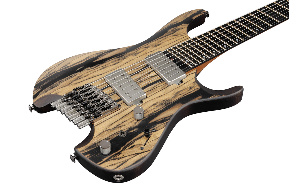 Ibanez QX527PE 7 String Electric Guitar Natural Flat w/ Bag - QX527PENTF — view 3