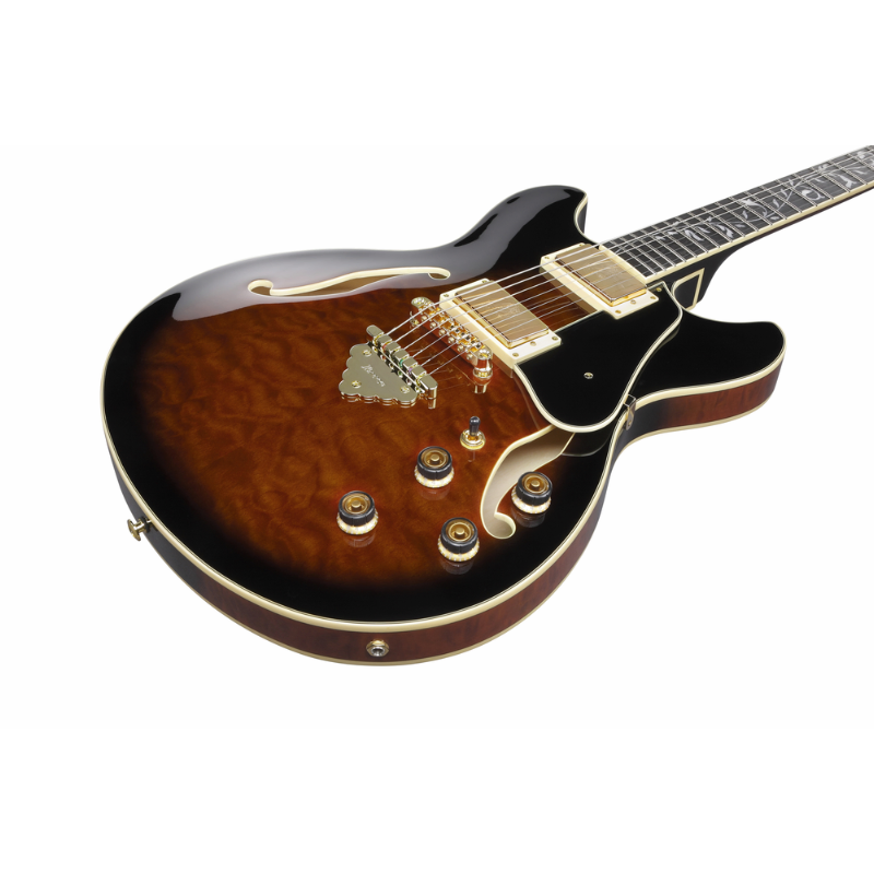 Ibanez AS93QMSP DBS Artcore Semi-Acoustic Guitar — view 3