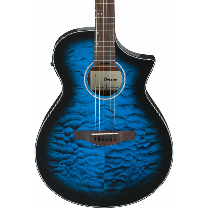 Ibanez AEWC16QA TLH Acoustic Guitar with Pickup — view 6