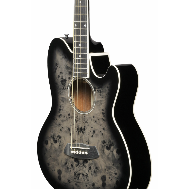 Ibanez TCY10PA BKB Acoustic Guitar Double-Cutaway Talman Hybrid — view 3