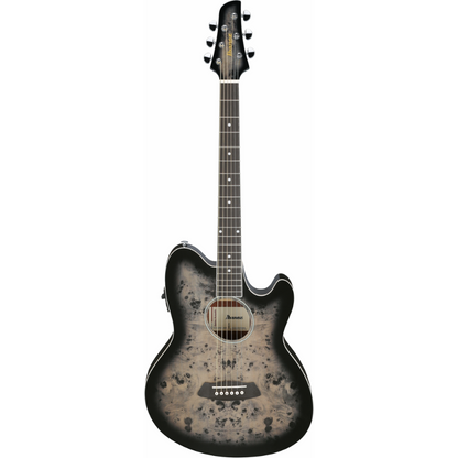 Ibanez TCY10PA BKB Acoustic Guitar Double-Cutaway Talman Hybrid