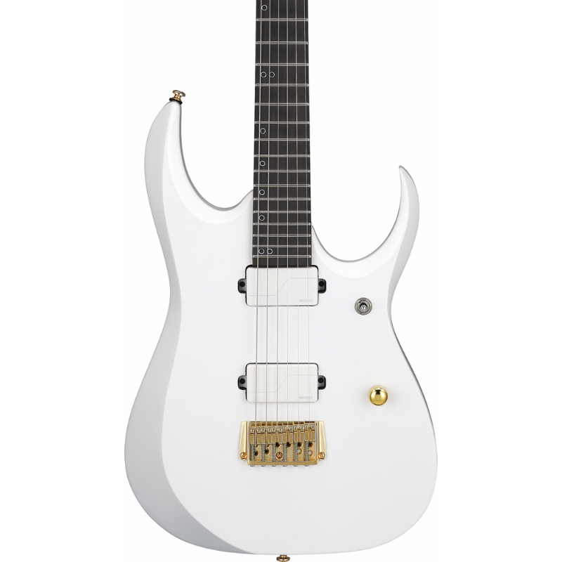 Ibanez RGDR61G WH Electric Guitar with 26.5-inch scale, extended neck, deep cutaways — view 6