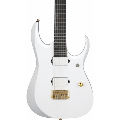 Ibanez RGDR61G WH Electric Guitar with 26.5-inch scale, extended neck, deep cutaways — view 6