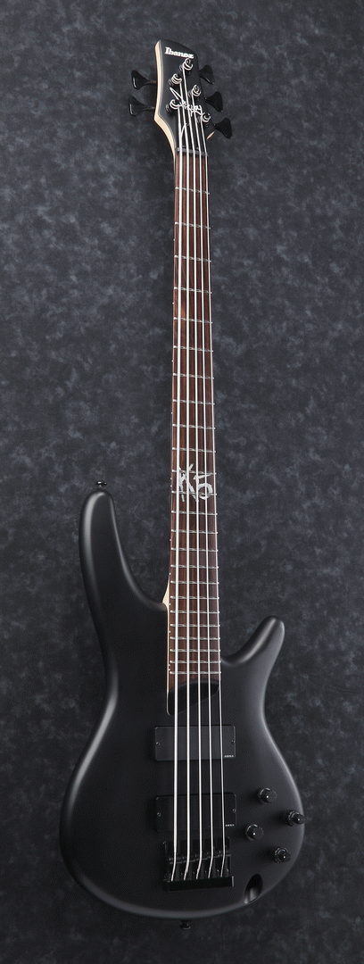 Ibanez K5 BKF Fieldy Electric 5-String Bass (Black Flat) — view 4