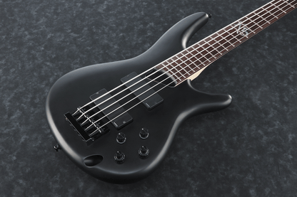 Ibanez K5 BKF Fieldy Electric 5-String Bass (Black Flat) — view 2