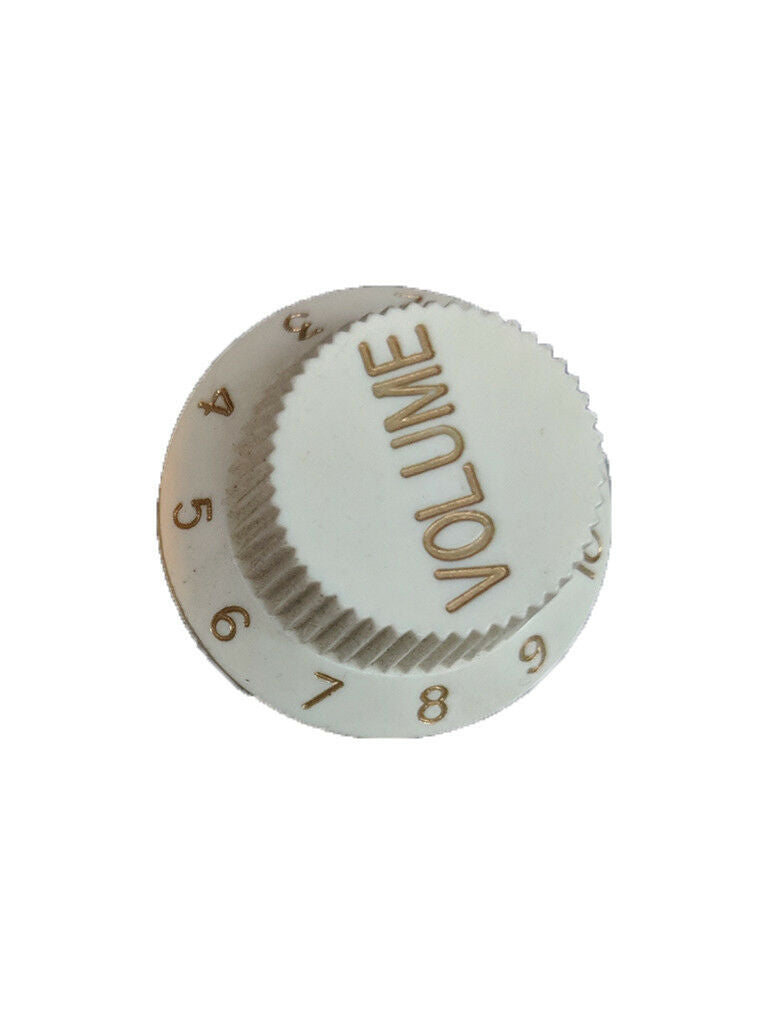Volume Control Knob Japanese Top Hat Style Off White