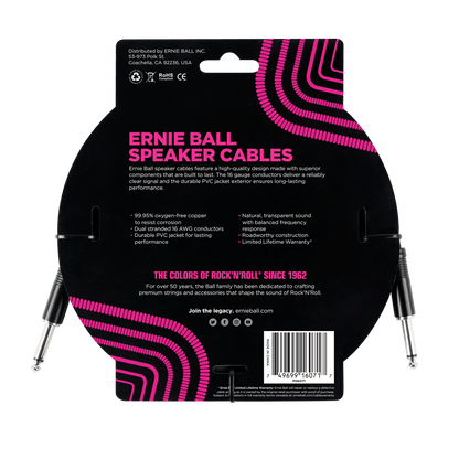 Ernie Ball Straight Speaker Cable, 1 Meter — view 2
