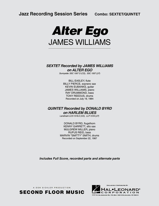 Alter Ego — Jazz Ensemble Grade 4–5, Score & Parts (Second Floor Music)