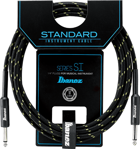 Ibanez SI10 10ft Green Woven Instrument Cable