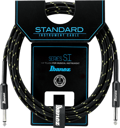 Ibanez SI10 10ft Green Woven Instrument Cable