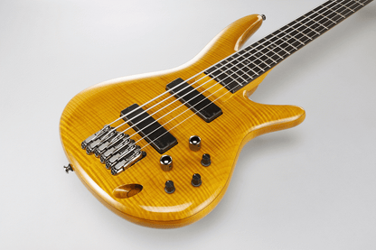 Ibanez GVB36 AM Gerald Veasley Electric 6-String Bass (Amber) — view 4