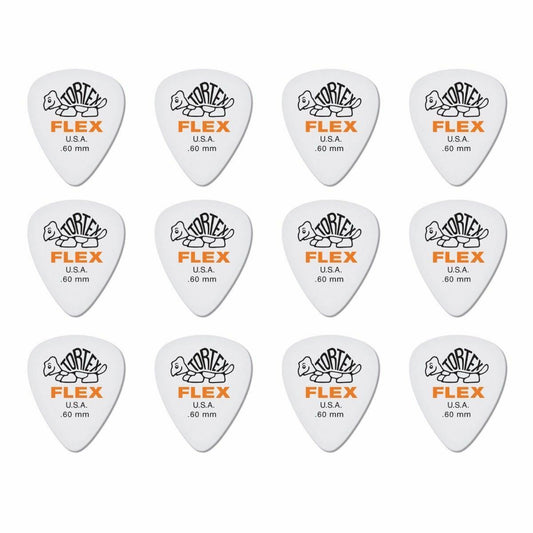 12 x Dunlop Tortex FLEX 0.60MM Gauge Guitar Picks 428R Plectrums