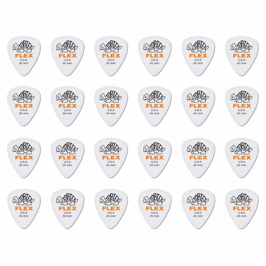 24 x Dunlop Tortex FLEX 0.60MM Gauge Guitar Picks 428R Plectrums