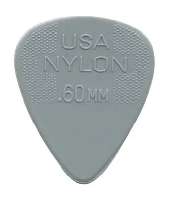 Jim Dunlop 0.60MM Grey Nylon Pick  (Single)