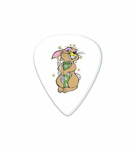 6 x Jim Dunlop FRANK KOZIK Bong Bunny Tortex Wedge Guitar Picks 0.60mm
