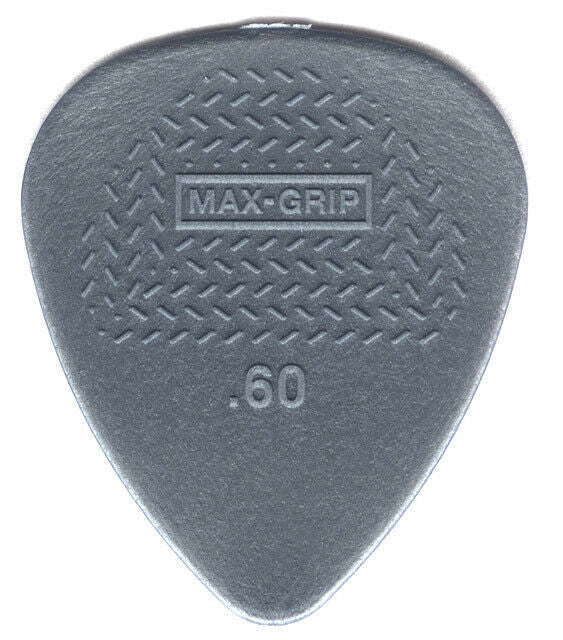 24 x Dunlop Max Grip Nylon 0.60mm Gauge Grey Guitar Picks 449R Bulk