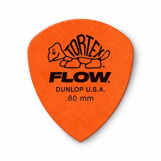 6 x Jim Dunlop Tortex FLOW 0.60MM Gauge Guitar Picks 558R Plectrums