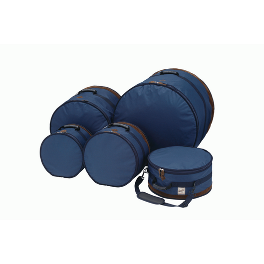 TAMA TDSS52 KNB Drum Bag Set with 10mm Inner Cushions and Padded Shoulder Strap - Navy Blue