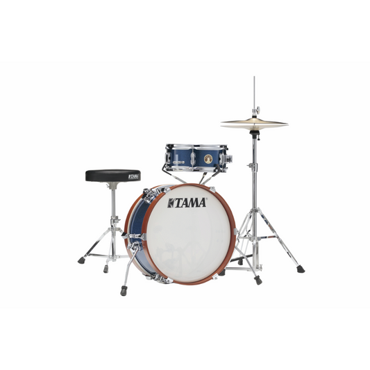 TAMA LJK28H4 Club Jam Mini 2-Piece Drum Kit with 18" Bass Drum Indigo Sparkle