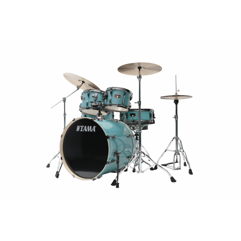 TAMA Imperialstar 5-Piece Drum Kit with 22" Bass Drum - Sky Blue Mist — view 3
