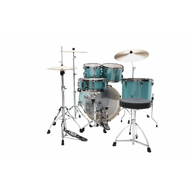 TAMA Imperialstar 5-Piece Drum Kit with 22" Bass Drum - Sky Blue Mist — view 2