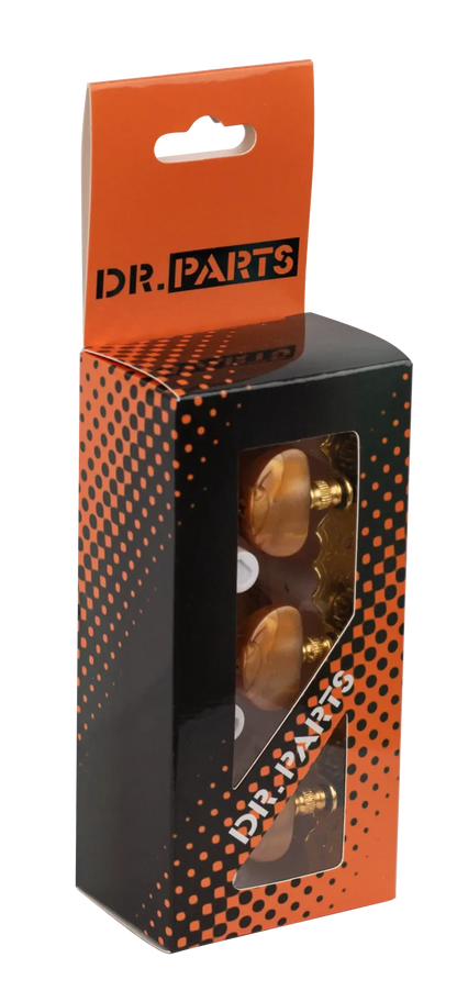 Dr Parts 613 Classical Machine Head Set 35mm 3-A-Side Gold Plated — view 2