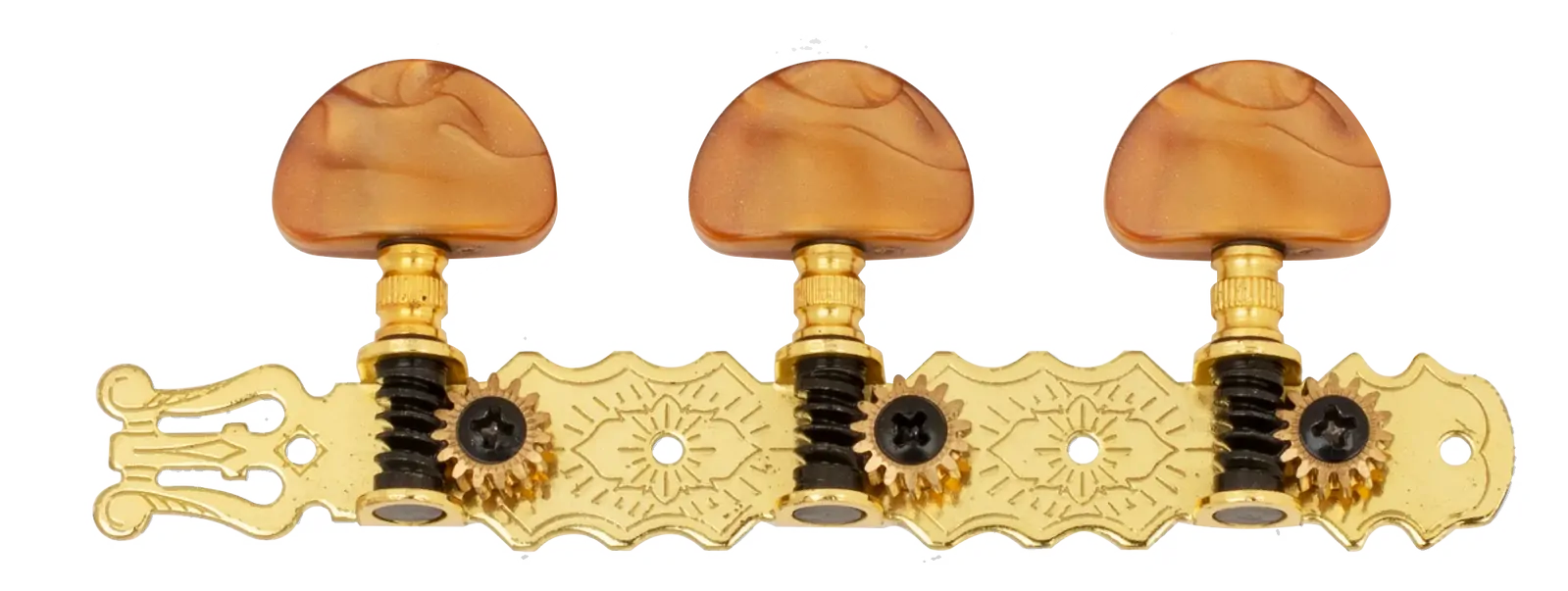 Dr Parts 613 Classical Machine Head Set 35mm 3-A-Side Gold Plated