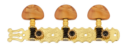 Dr Parts 613 Classical Machine Head Set 35mm 3-A-Side Gold Plated