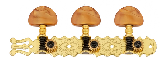 Dr Parts 613 Classical Machine Head Set 35mm 3-A-Side Gold Plated
