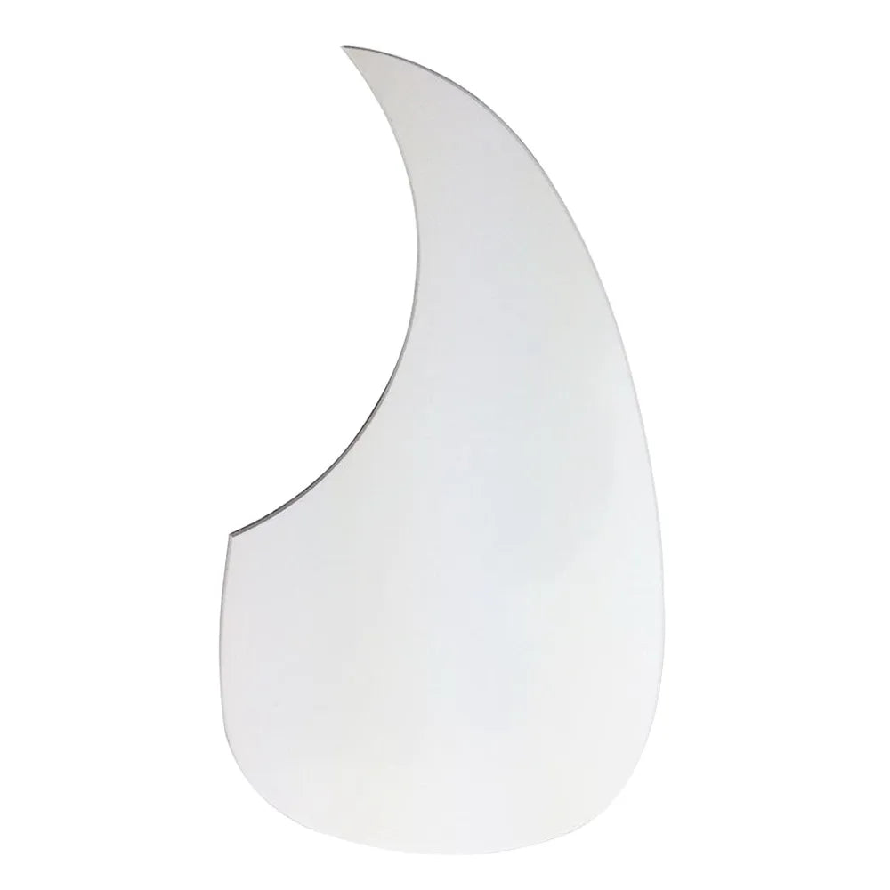 Acoustic Guitar Teardrop Pickguard Self-Adhesive White Made in Germany