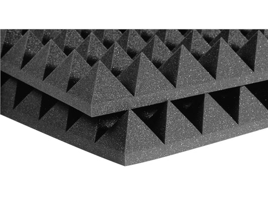 Auralex : 2" SF Pyramid 2' x 4' Panels - Charcoal x 12