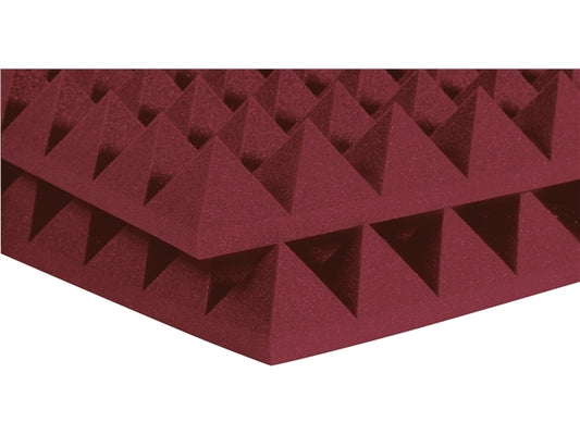 Auralex : 4" SF Pyramid 2' x 2' Panels - Burgundy x 6