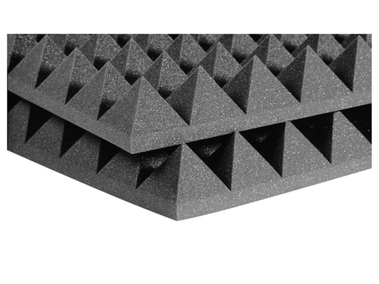 Auralex : 4" SF Pyramid 2' x 2' Panels - Charcoal x 6