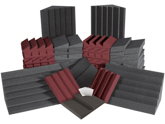 Auralex : AlphaDSTKit: 64 x Panels 4 x Bass Traps - Cha/Bur