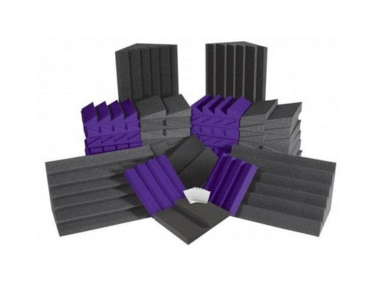 Auralex : AlphaDSTKit: 64 x Panels 4 x Bass Traps - Cha/Pur