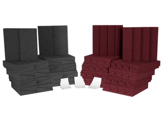 Auralex : D36 Room Kit: Charcoal + Burgundy x 36 Panels