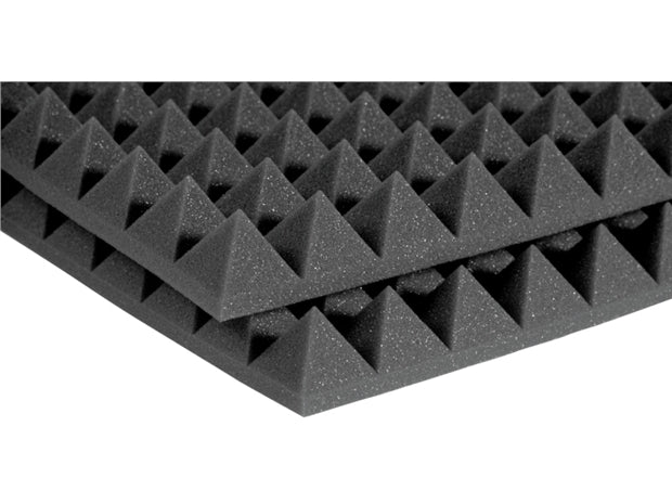 Auralex : 2" SF Pyramid 2' x 2' Panels - Charcoal x 2