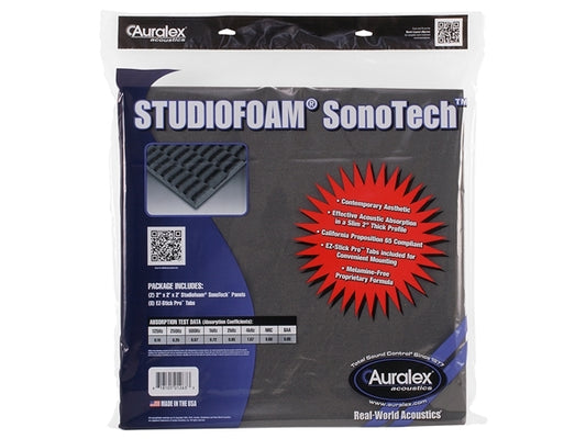 Auralex : 2" SF SonoTech 2' x 2' Panels - Charcoal x 2
