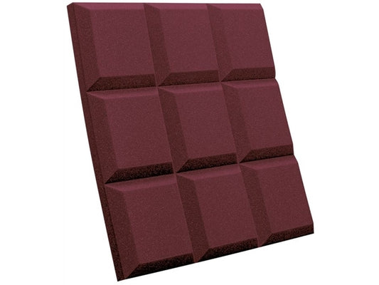 Auralex : 2" SonoFlat Grid 2' x 2' Panels - Burgundy x 16
