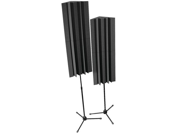 Auralex : Mounted LENRD Bass traps x 4 (2 stands) - Charcoal