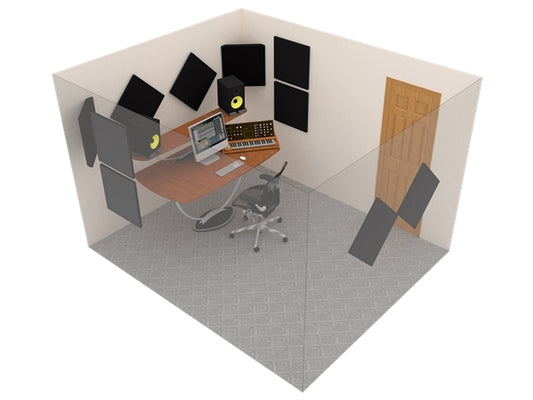 Auralex : SonoKit1: 8 x SLite Panels 2 x Bass Traps - Black