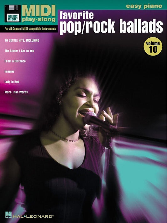 Pop Rock Ballads Midi Play Along Easy Piano