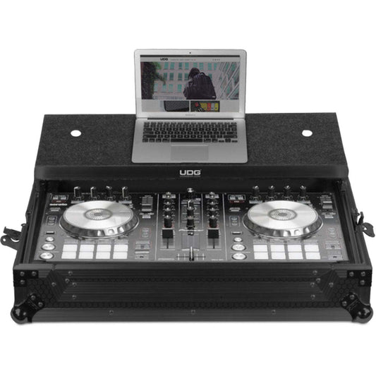 UDG U91012BL2 Ultimate Flight Case Pioneer DDJ-RR/SR/SR2 Black Plus (Laptop Shelf)
