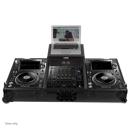 UDG Ultimate Flight Case Set for Pioneer CDJ-3000/A9 Black Plus with Laptop Shelf and Wheels — view 4