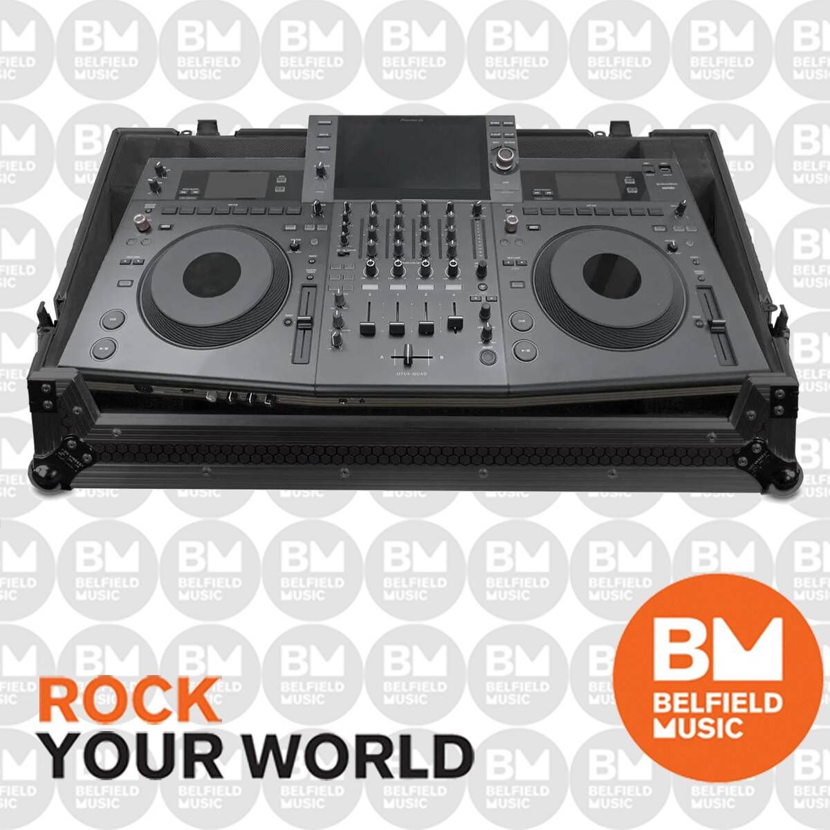 UDG Ultimate Flight Case for Pioneer Opus-Quad Black Plus with Wheels — view 3